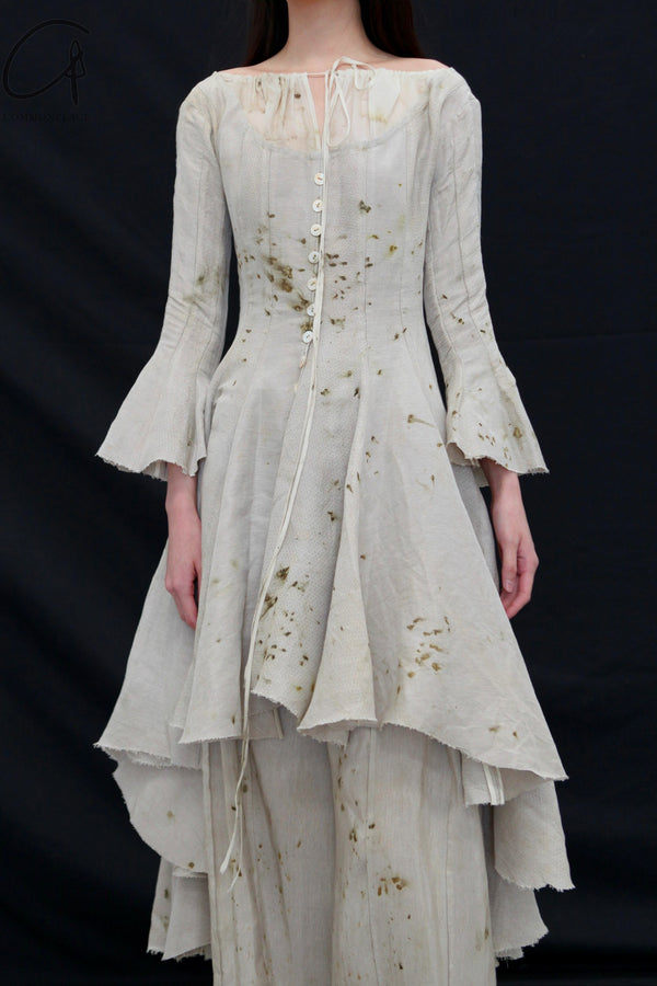 Mutedance 25 Spring/Summer Irregular Cut Dress MD-MD25SS14-linen